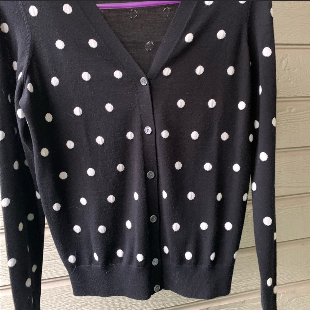 Theory Polka dot Cardigan
